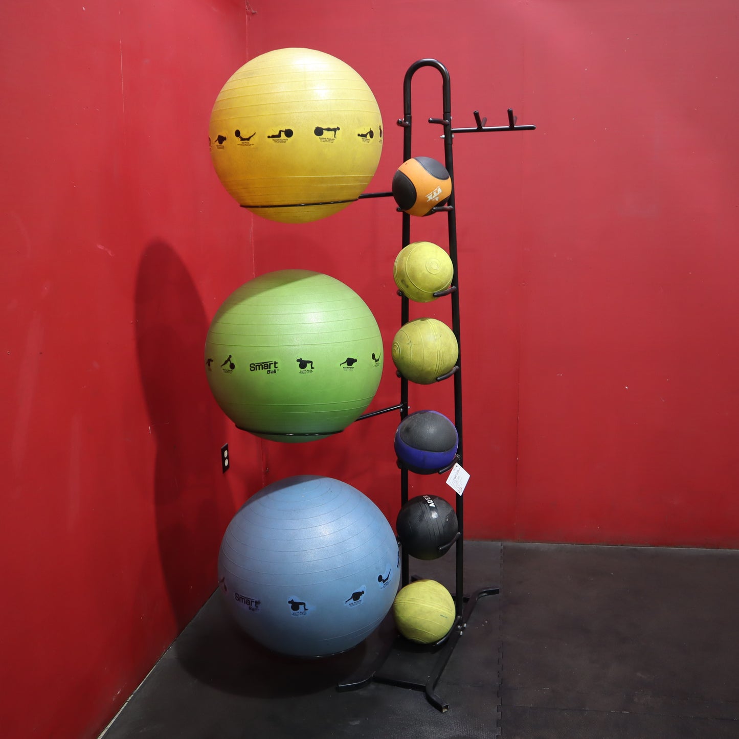 Fitness Rack with Assorted Medicine Balls and Yoga Balls (Refurbished)