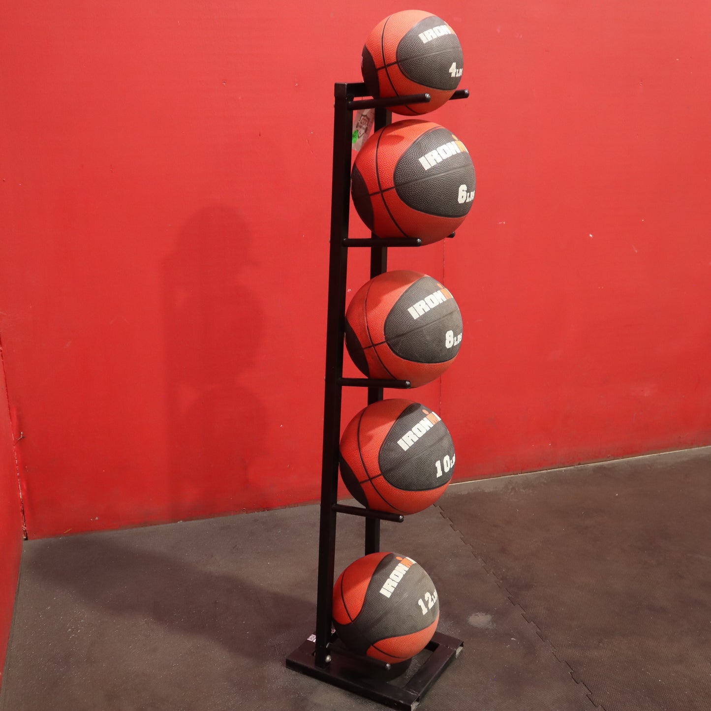 Iron Man Medicine Ball Set 4-12 lbs w/ Rack (Refurbished)