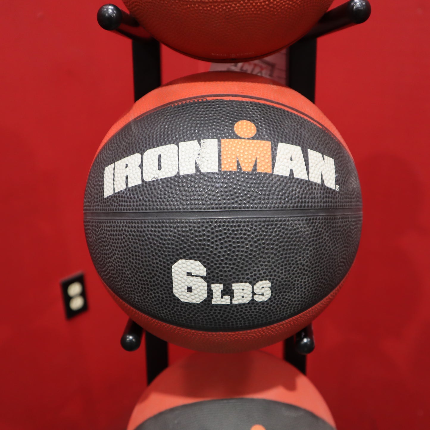 Iron Man Medicine Ball Set 4-12 lbs w/ Rack (Refurbished)