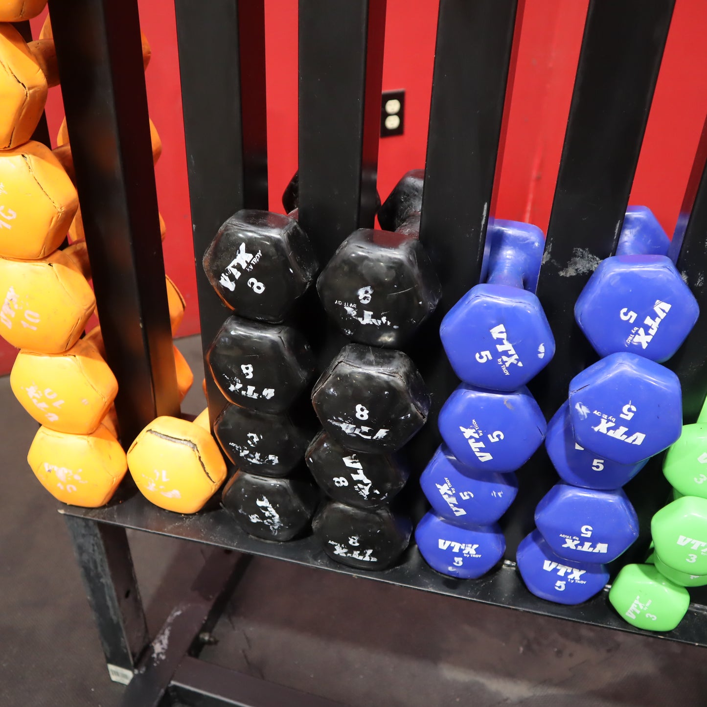 VTX Dumbbell Rack with Dumbbell Sets (Used)