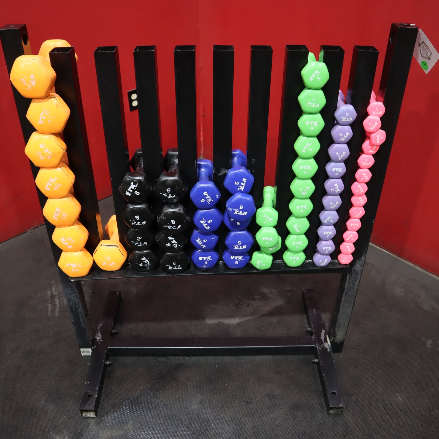 VTX Dumbbell Rack with Dumbbell Sets (Used)