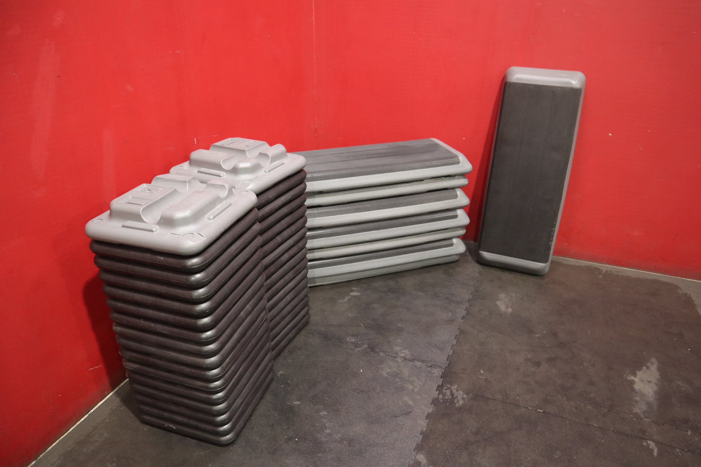 Assorted Aerobic Step Platforms with Risers (Used)