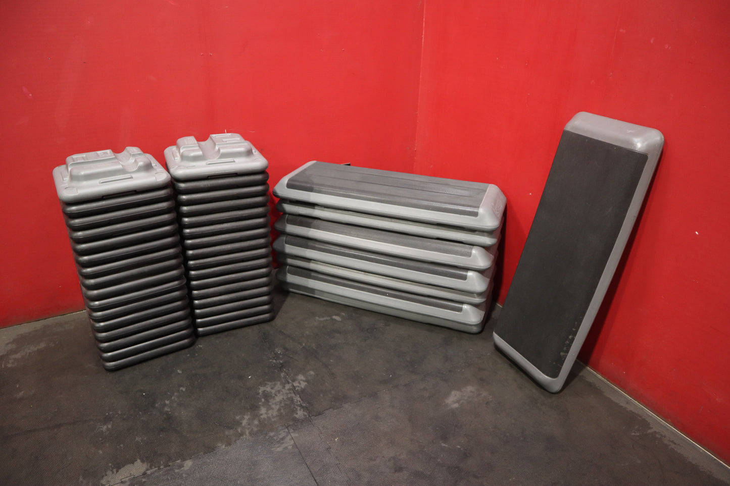 Assorted Aerobic Step Platforms with Risers (Used)