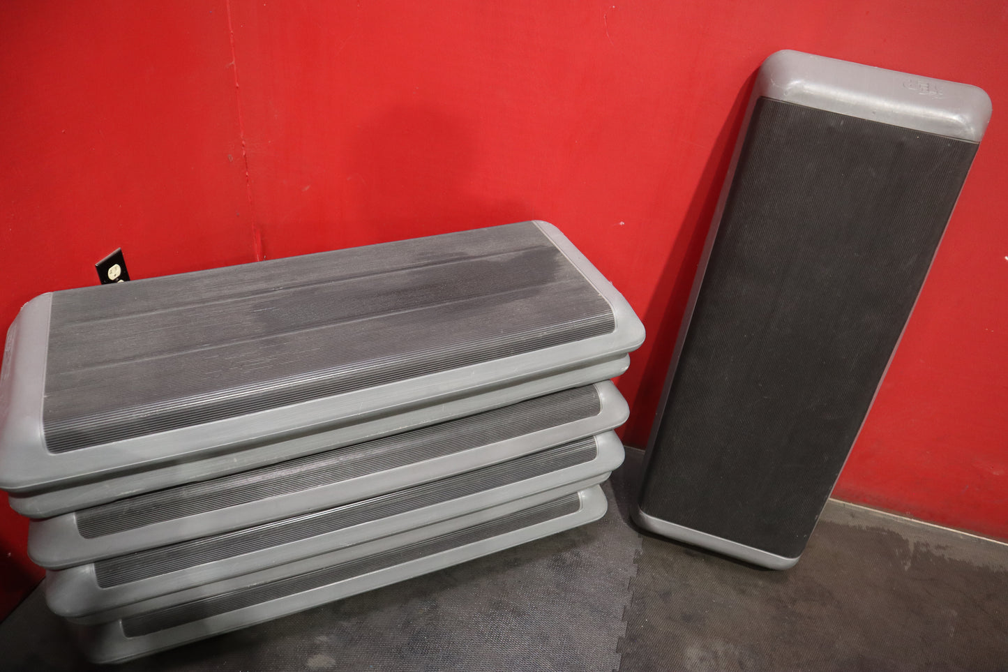 Assorted Aerobic Step Platforms with Risers (Used)