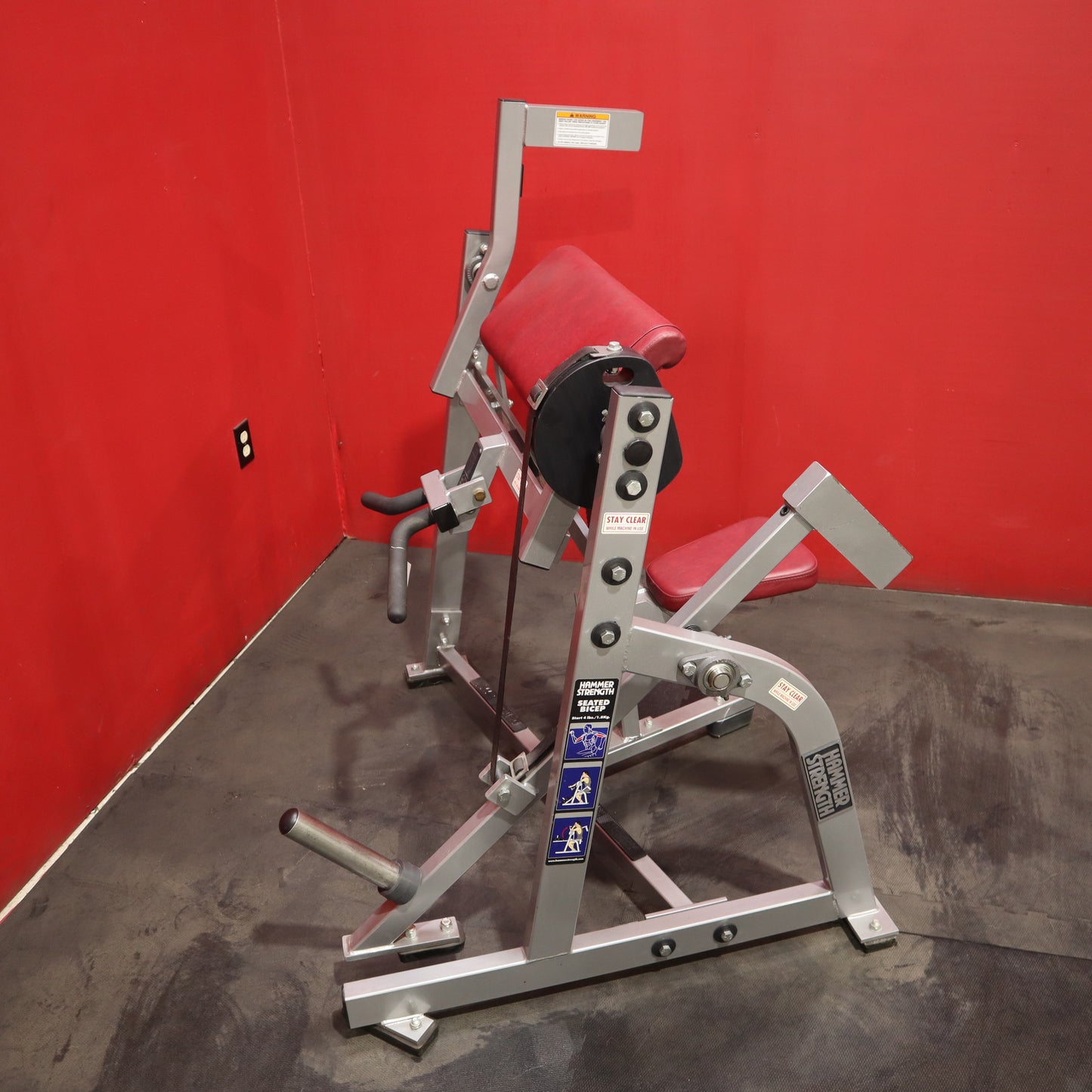 Hammer Strength Plate Loaded Seated Bicep Curl (Refurbished)