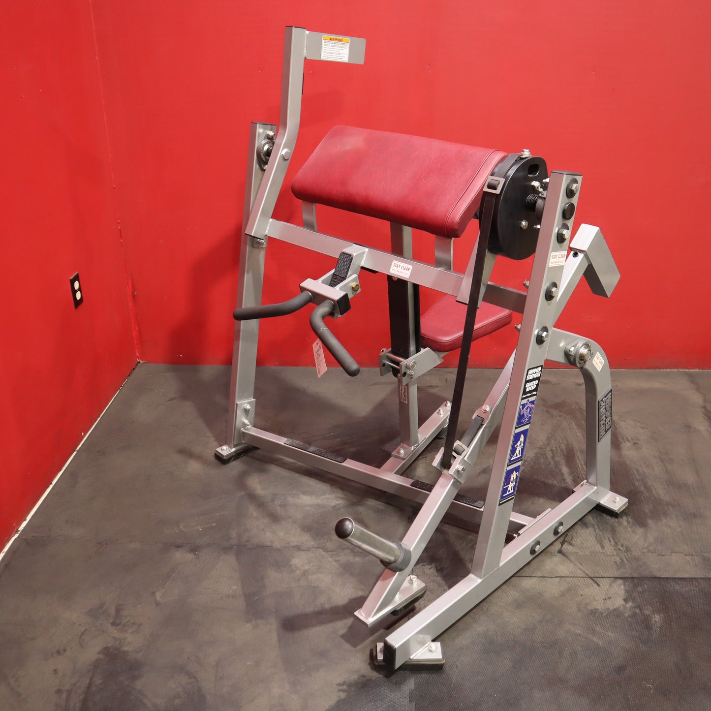 Hammer Strength Plate Loaded Seated Bicep Curl (Refurbished)