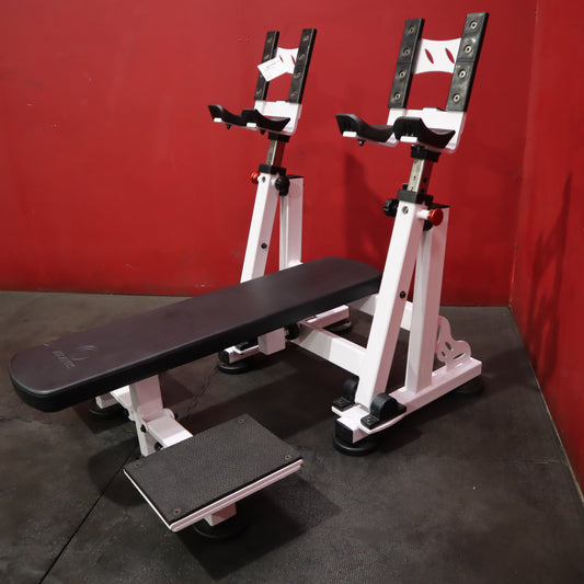 Atlantis Strength P-537 Precision Series Flat Dumbbell Bench with Pivots (Refurbished)