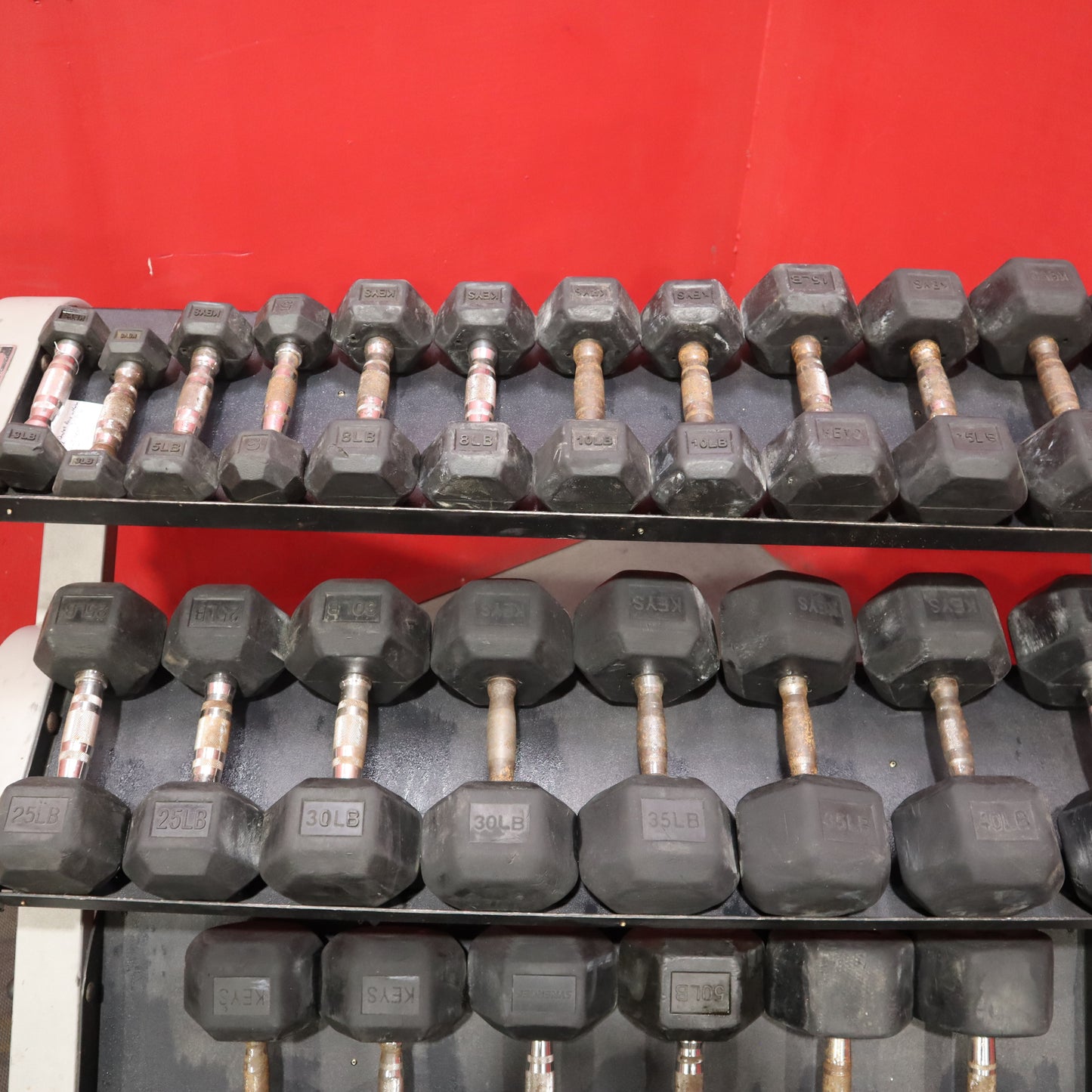 Tag Dumbbell Rack w/ Dumbbells 3–80 lbs (Used)