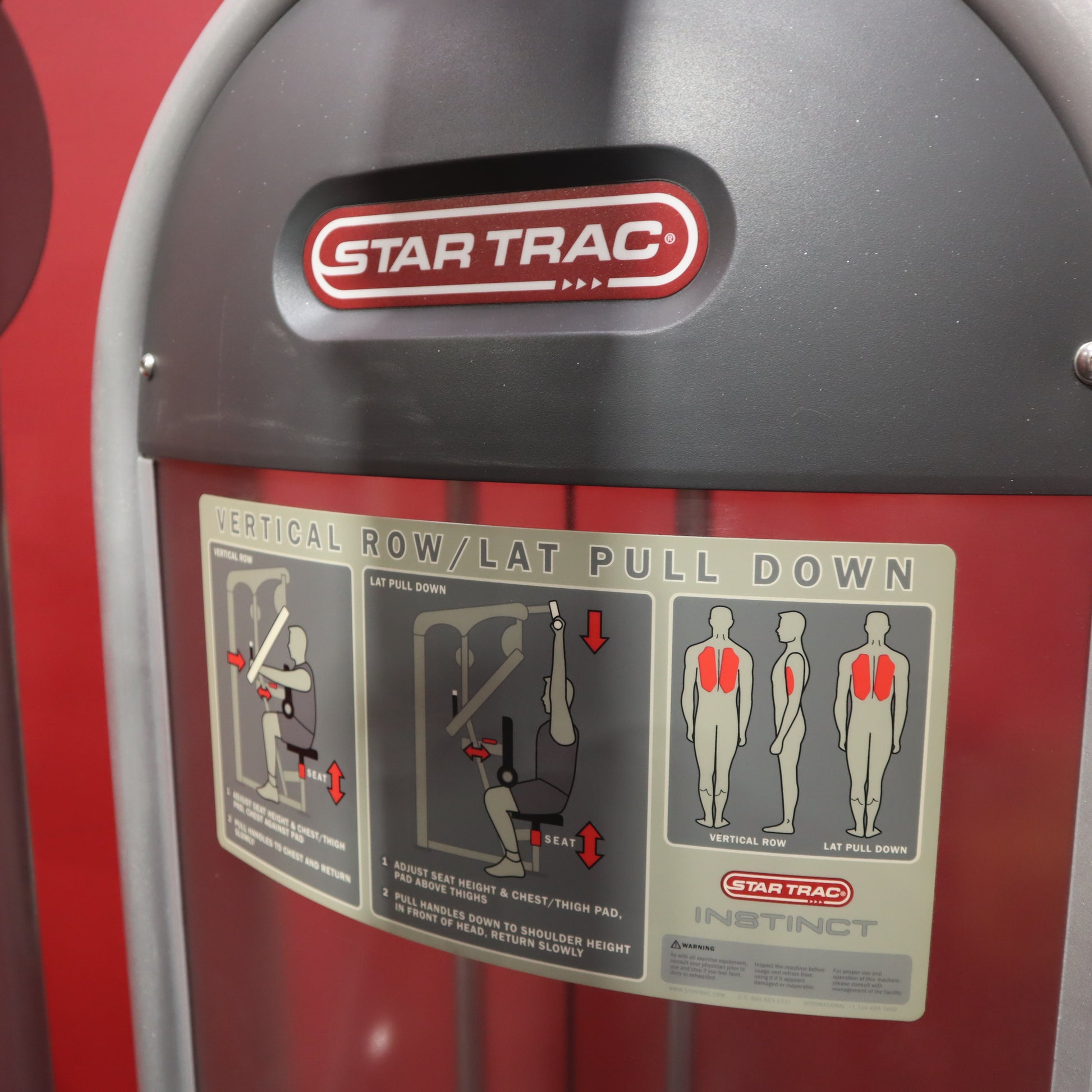 Star Trac Instinct Vertical Row / Lat Pulldown (Remanufactured)
