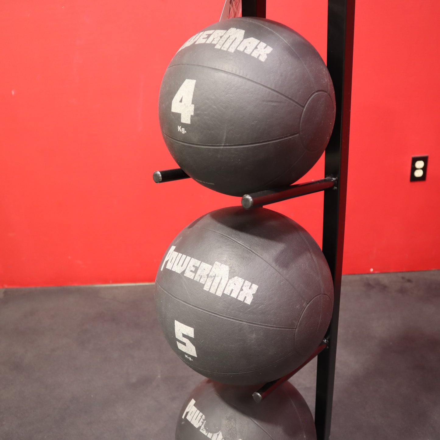 PowerMax Medicine Ball Set w/ Rack (Used)