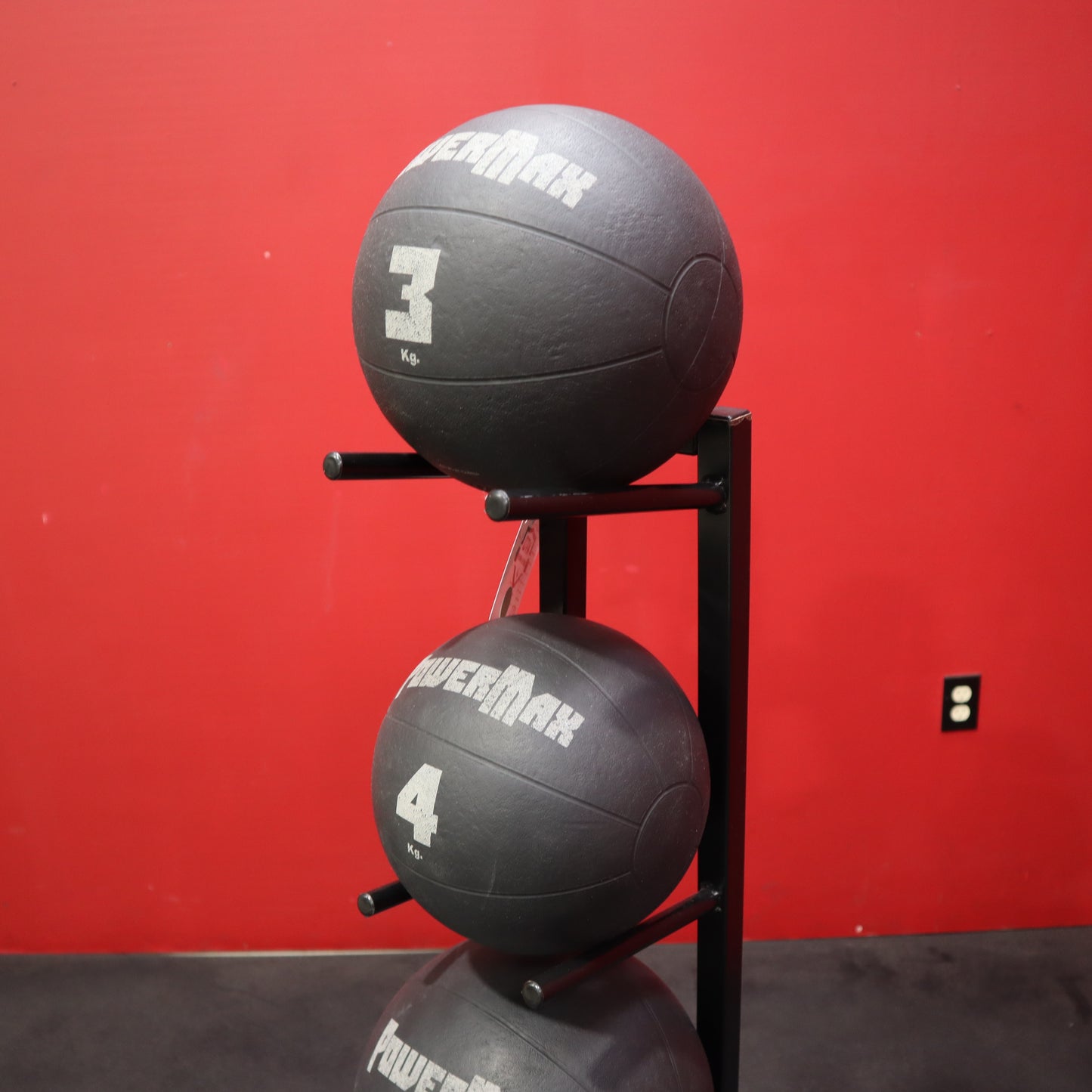 PowerMax Medicine Ball Set w/ Rack (Used)