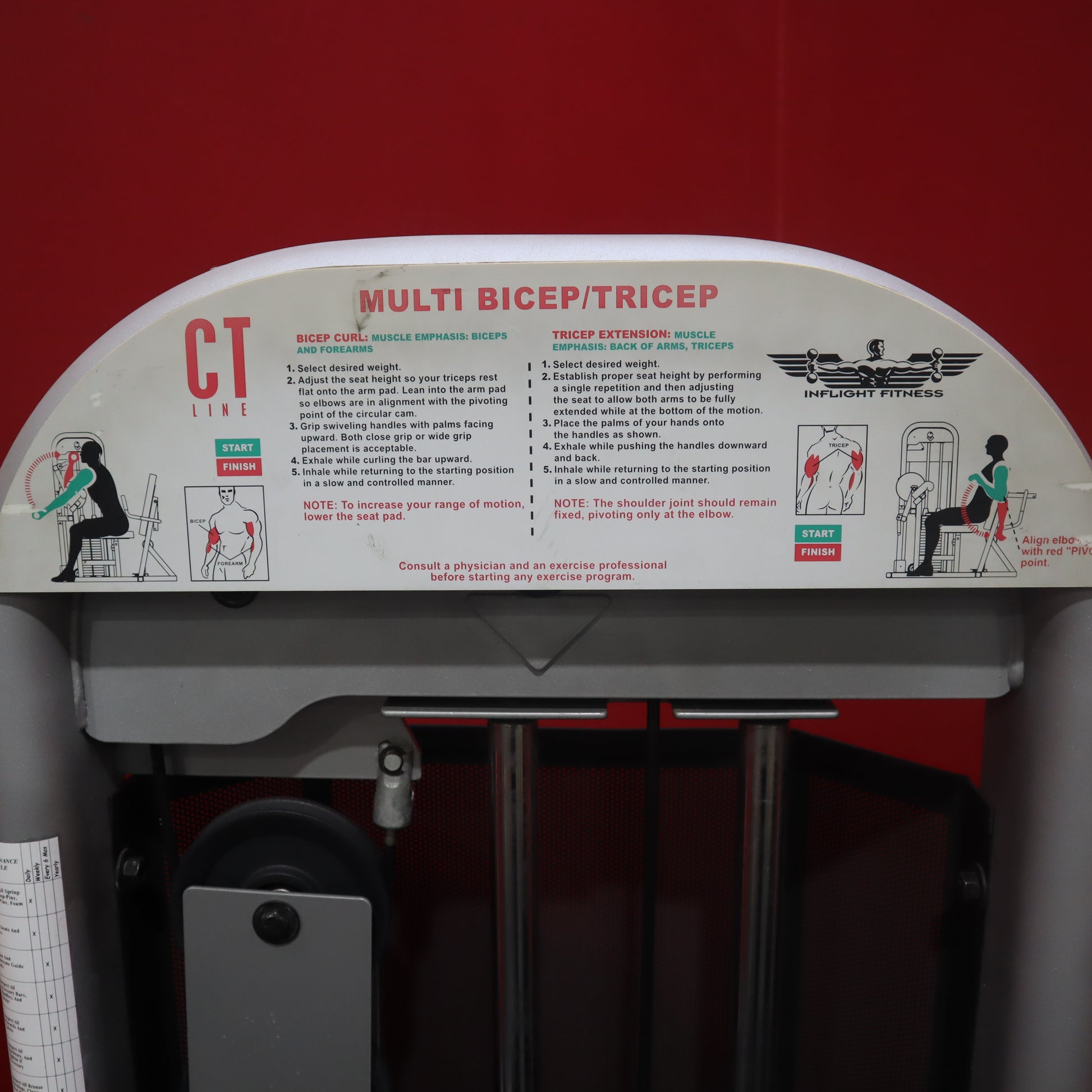 Inflight Fitness Bicep/Tricep (Remanufactured)