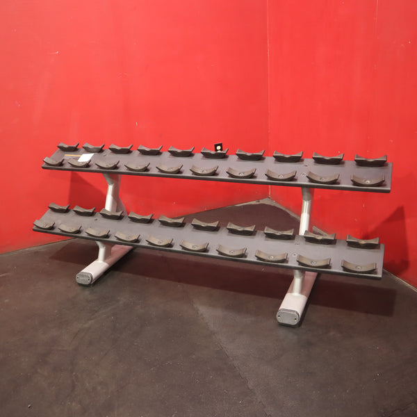 Precor Discovery Series 2-Tier Dumbbell Rack (Remanufactured)