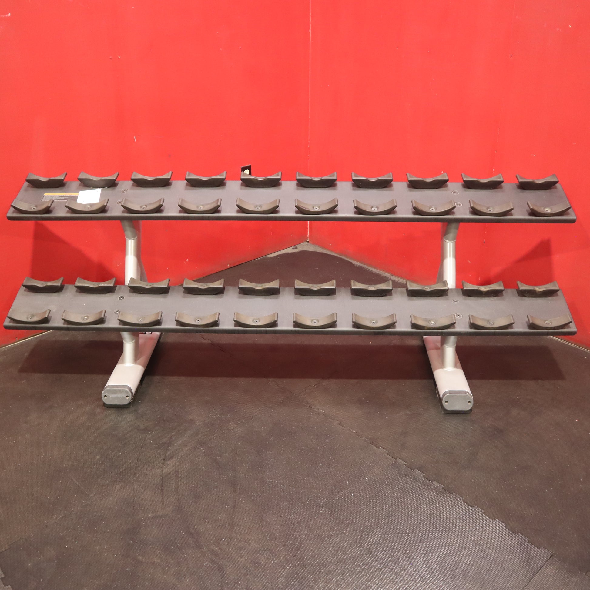 Precor Discovery Series 2-Tier Dumbbell Rack (Remanufactured)