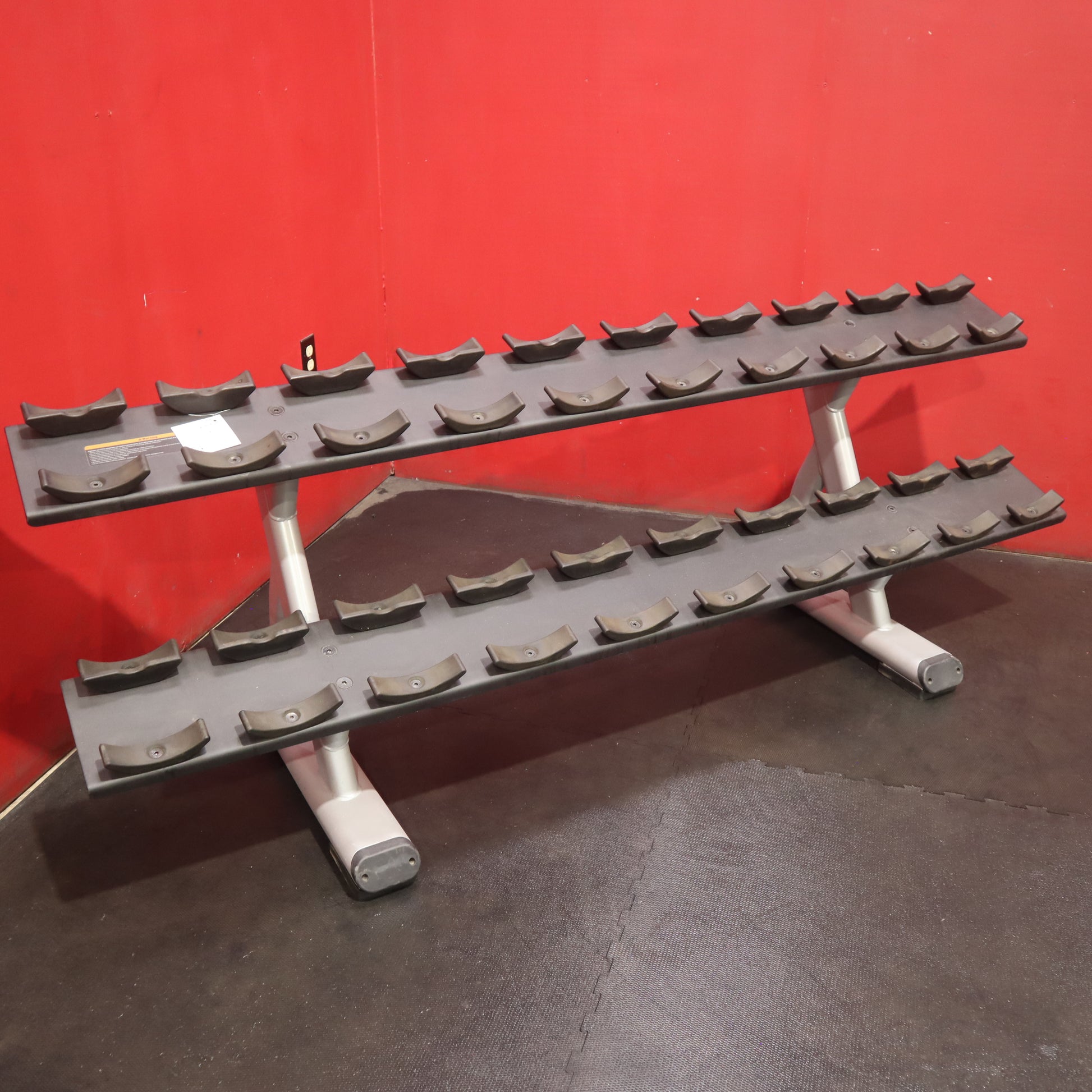 Precor Discovery Series 2-Tier Dumbbell Rack (Remanufactured)