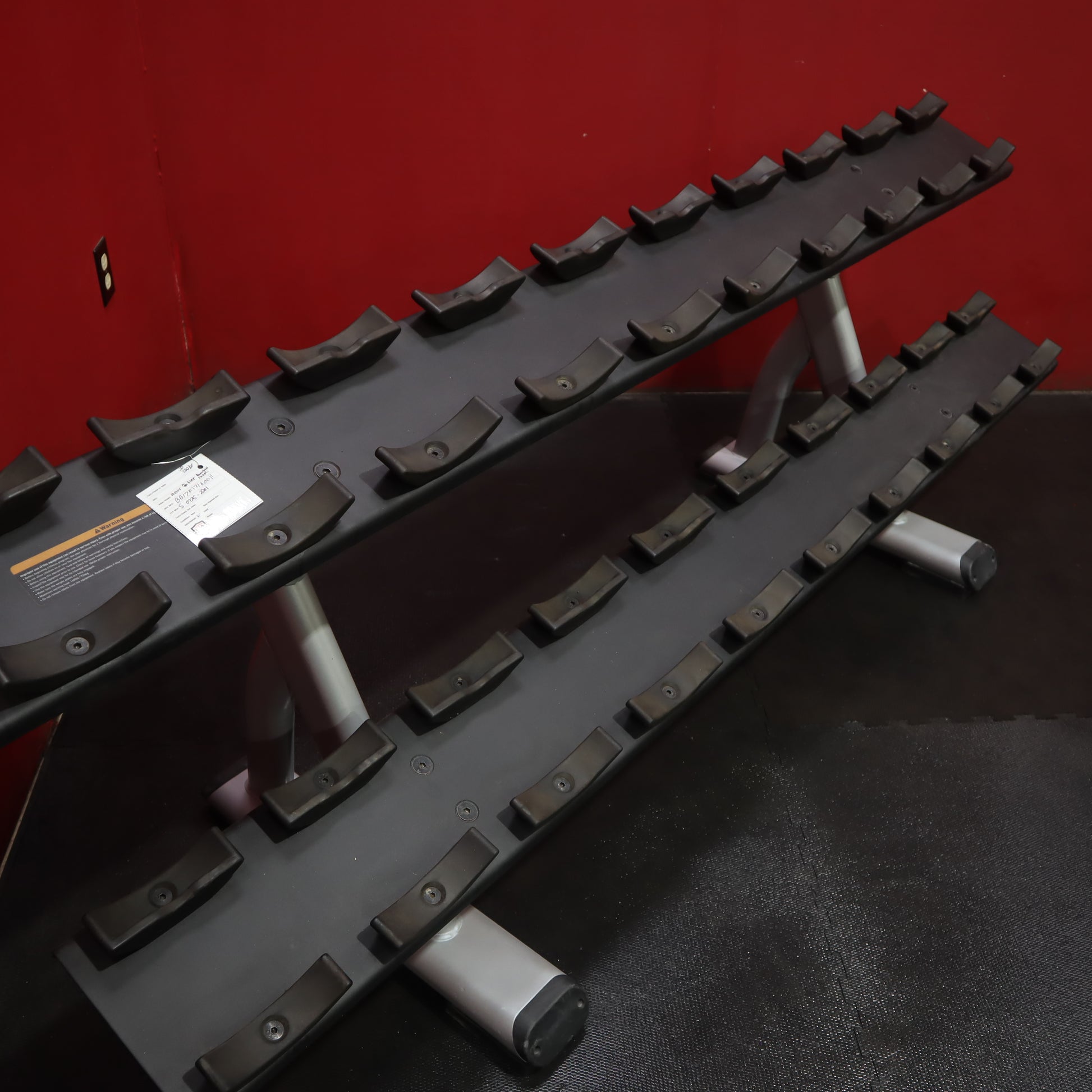 Precor Discovery Series 2-Tier Dumbbell Rack (Remanufactured)