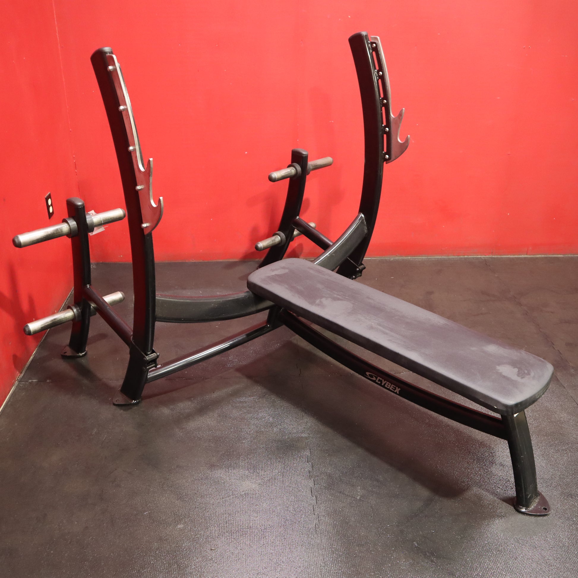 Cybex Prestige Series Olympic Bench Press w/ Weight Storage (Remanufactured)