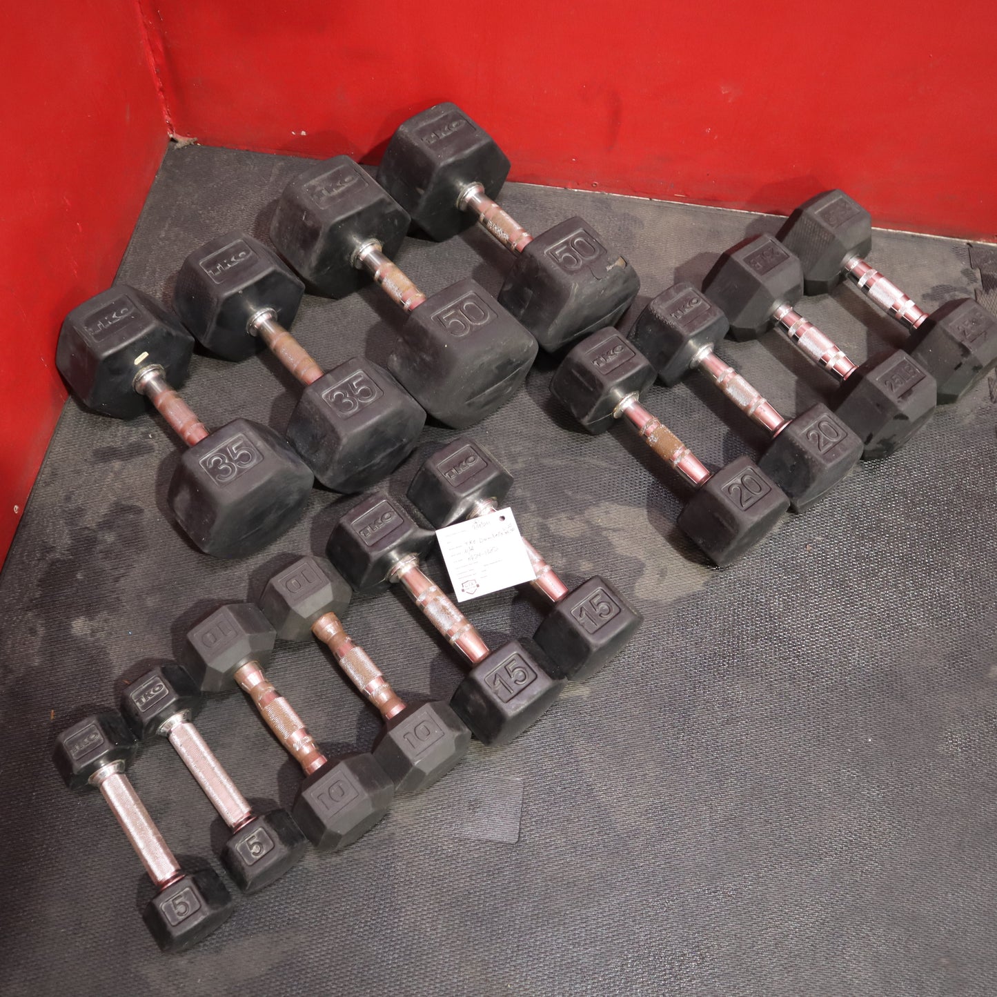 5lb - 50lb TKO Dumbbell Set Missing Pairs (Used)