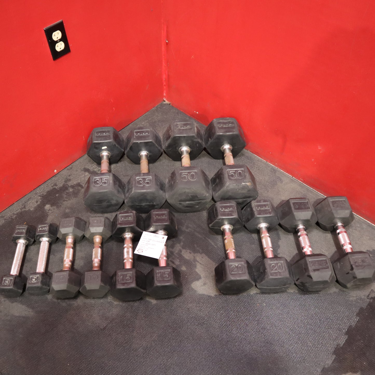 5lb - 50lb TKO Dumbbell Set Missing Pairs (Used)