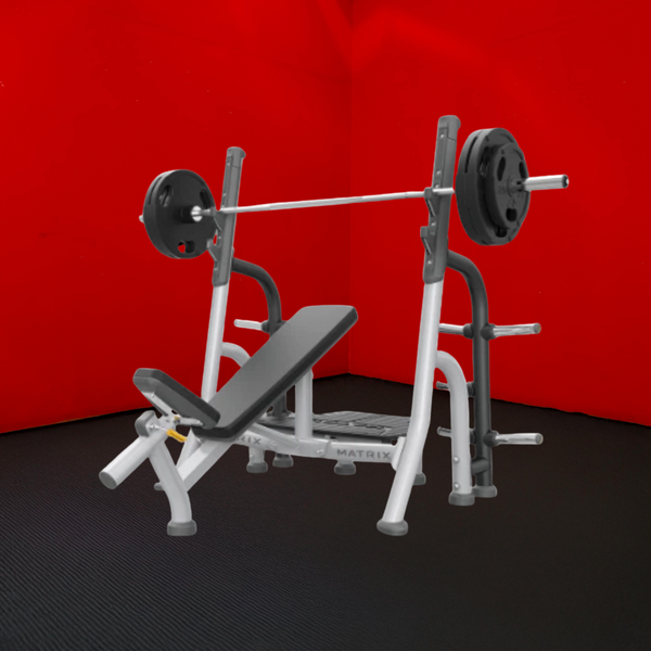 Matrix Magnum Olympic Incline Bench *Barbell & Weight Plates Not Included* (Remanufactured)