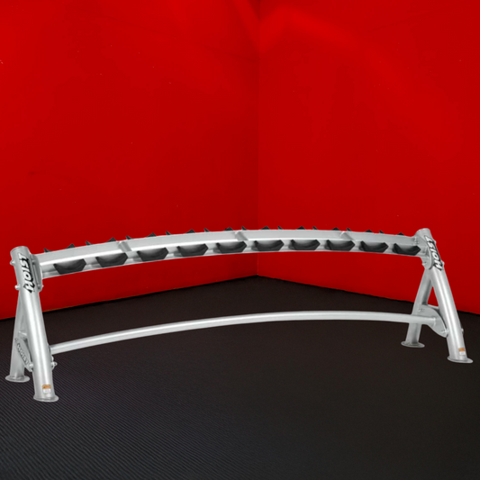 Hoist 5–25 lb Single Tier Dumbbell Rack (Remanufactured)