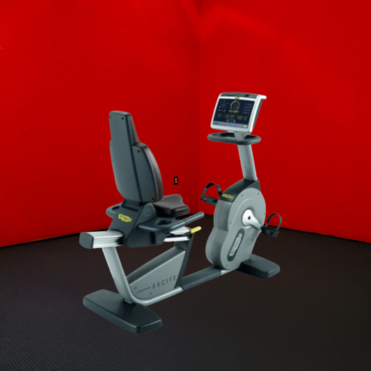 TechnoGym Excite 700i Recumbent Bike *Black Frame & Console* (Remanufactured)