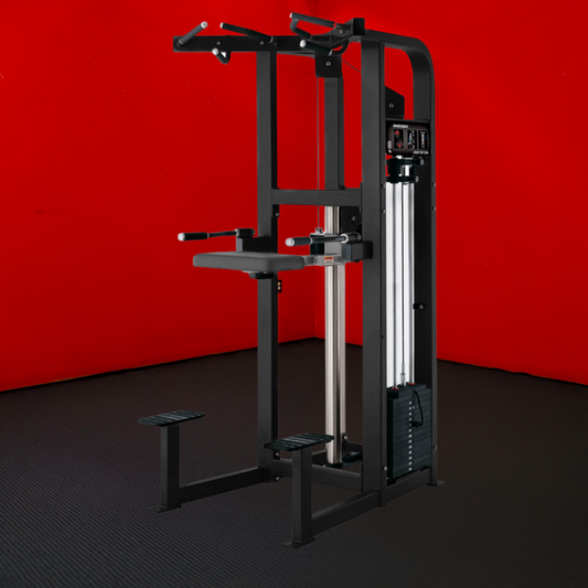 Hammer Strength Assist Dip/Chin *Grey Frame & Black Upholstery* (Remanufactured)