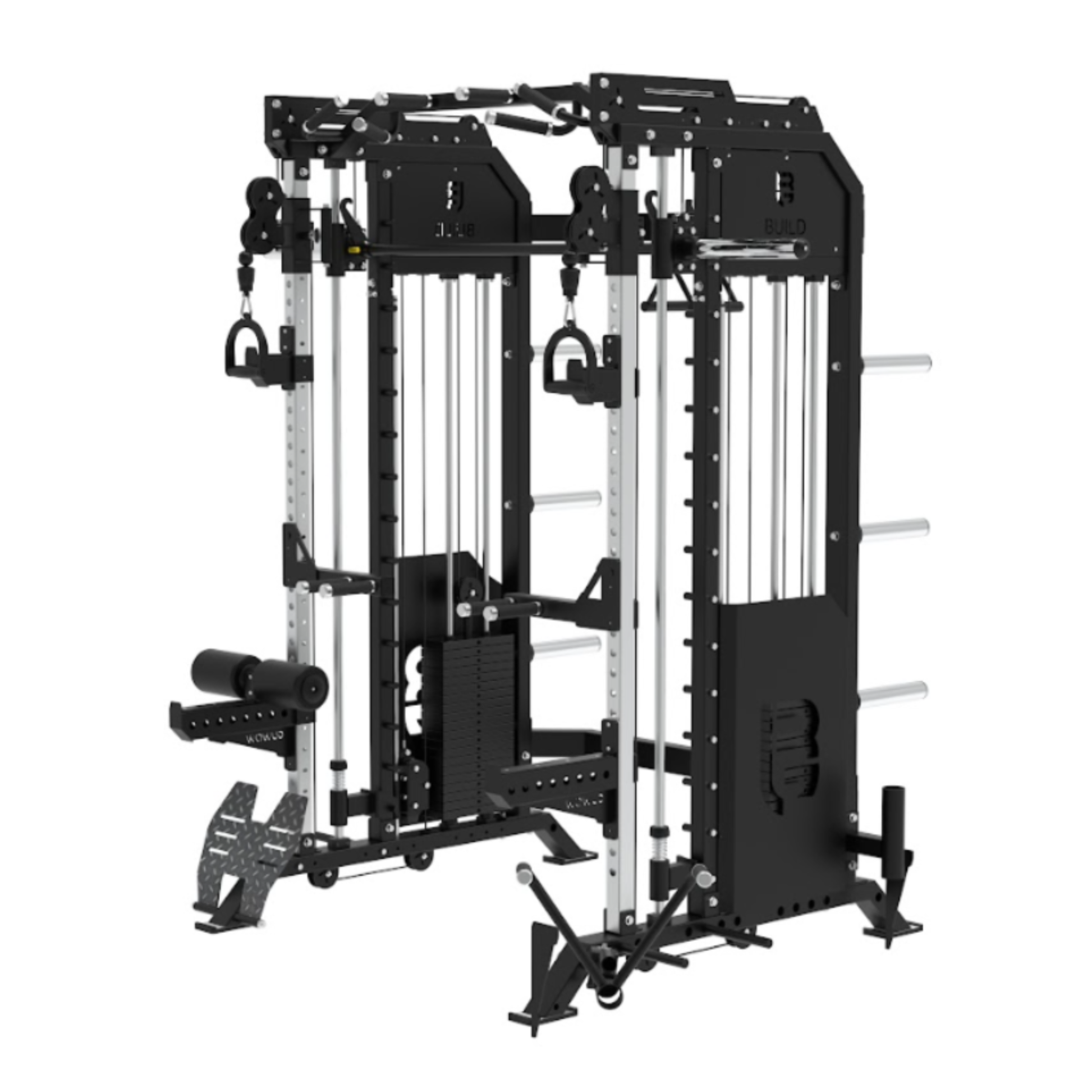 Zaia Elite All-In-One Strength Bundle — Power Rack Pro + Adjustable Bench + 290 lb Olympic Weight Set