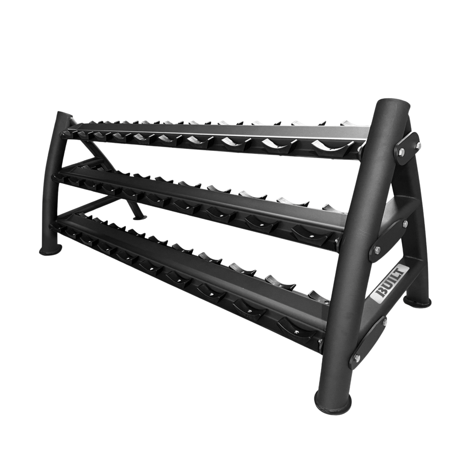 BUILT Strength Foundation Series Rubber Dumbbells (New)