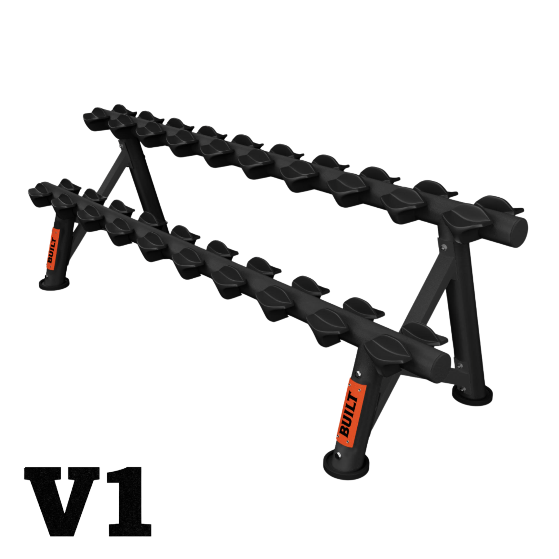 BUILT Strength Foundation Series Rubber Dumbbells (New)