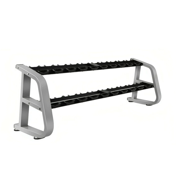 Precor Icarian 2-Tier Saddle Dumbbell Rack (Remanufactured)