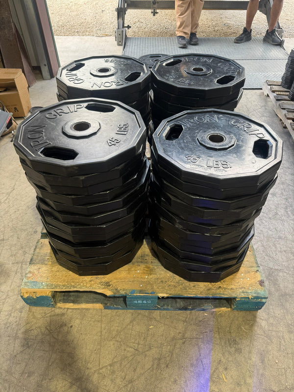 Iron Grip Rubber Weight Plate Lot (Used)