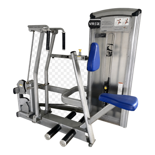 Cybex VR3 Row silver frame blue upholstery transparent