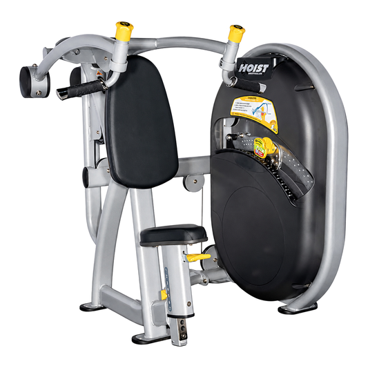 Hoist Fitness Club Line Shoulder Press — complete background delete