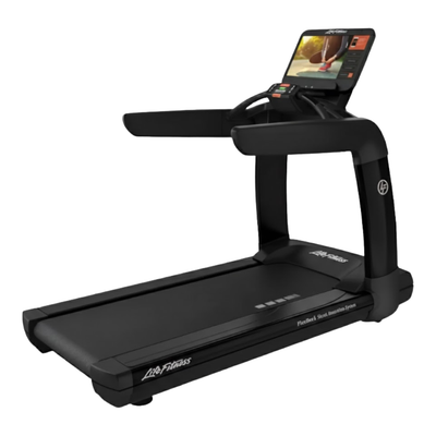 Life Fitness Discover SE3 HD Elevation Treadmill black frame transparent