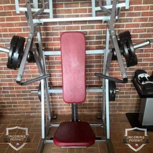 Incoming Inventory: Hammer Strength Plate Loaded Incline Bench Press (Refurbished)