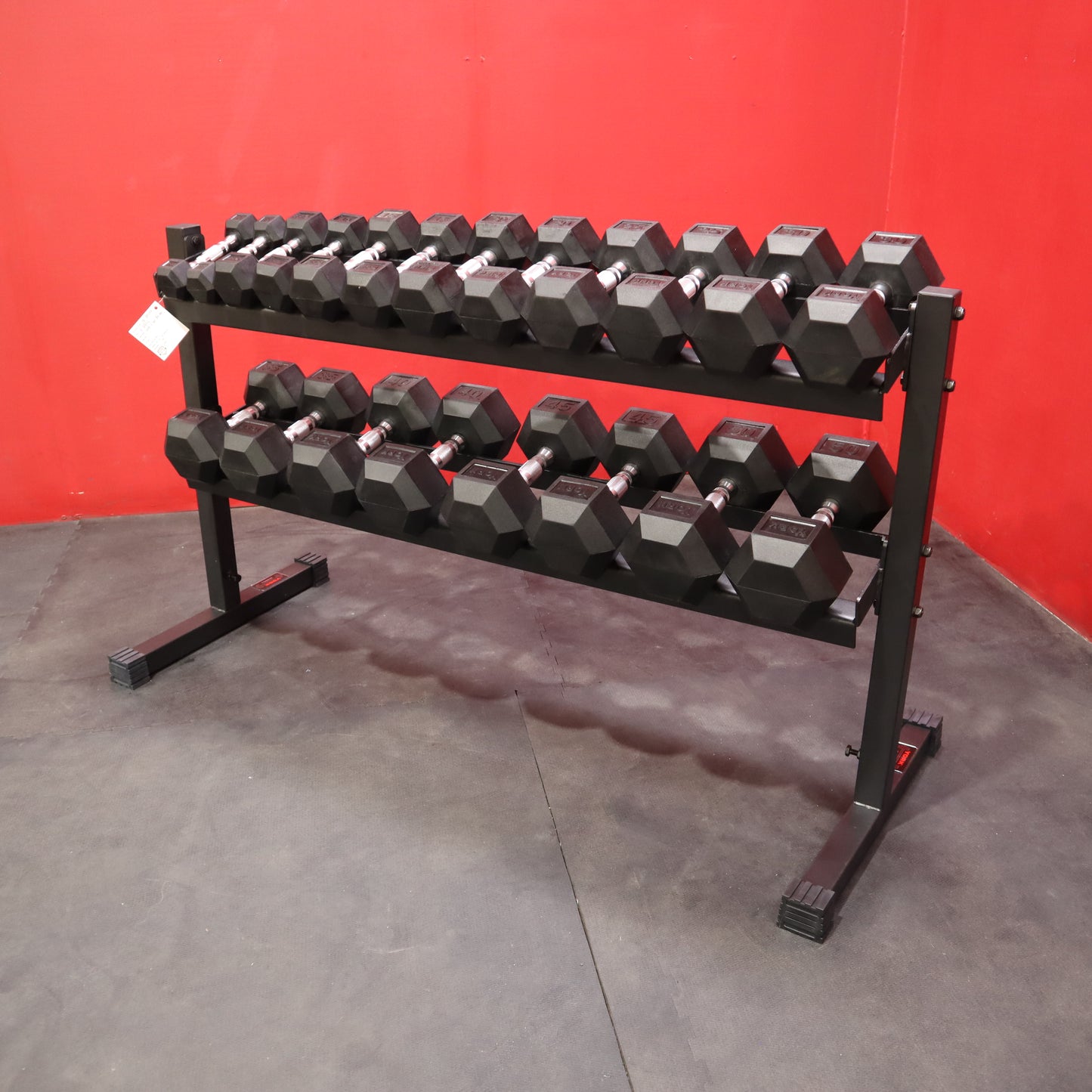 York Pro-Hex Rubber Dumbbells