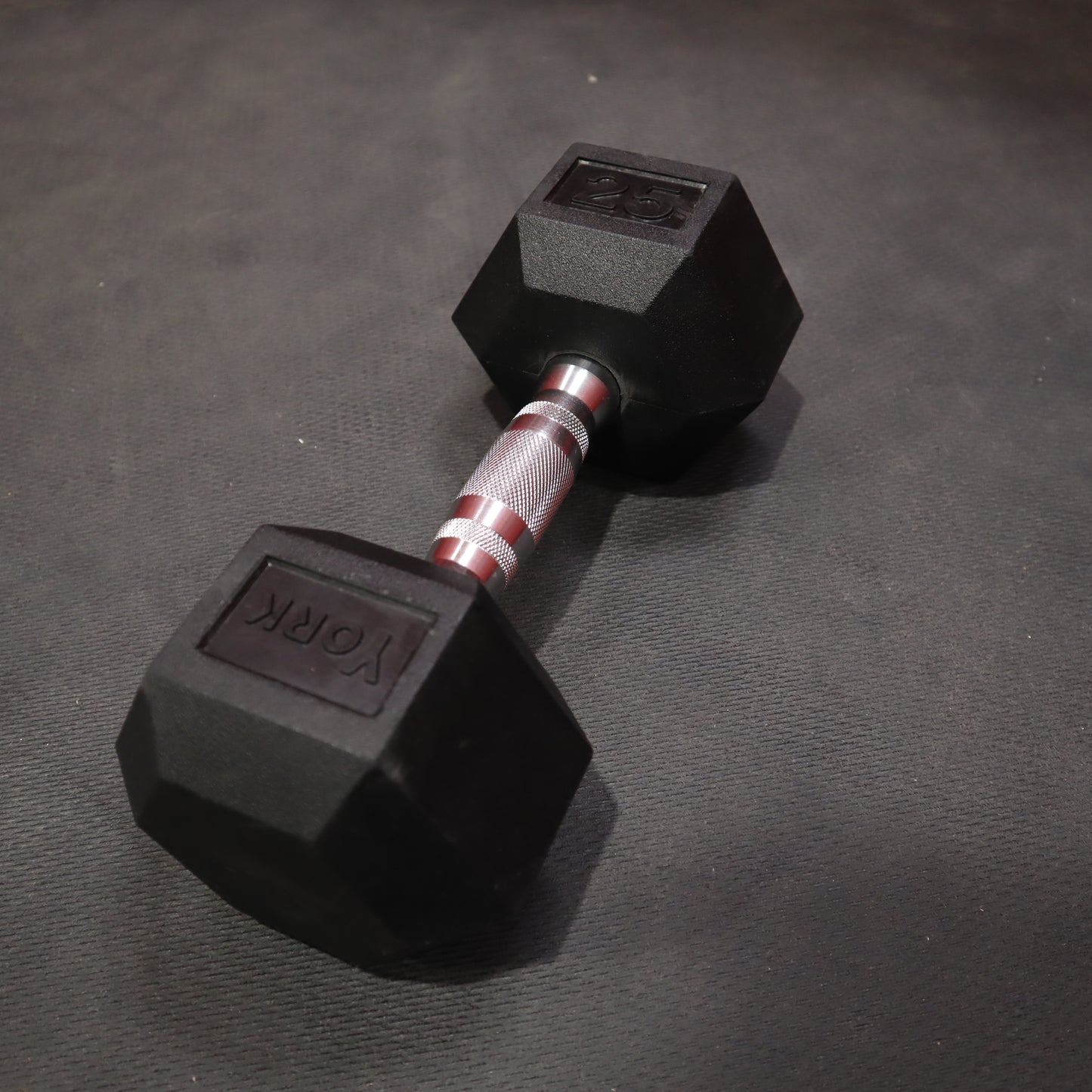 York Pro-Hex Rubber Dumbbells