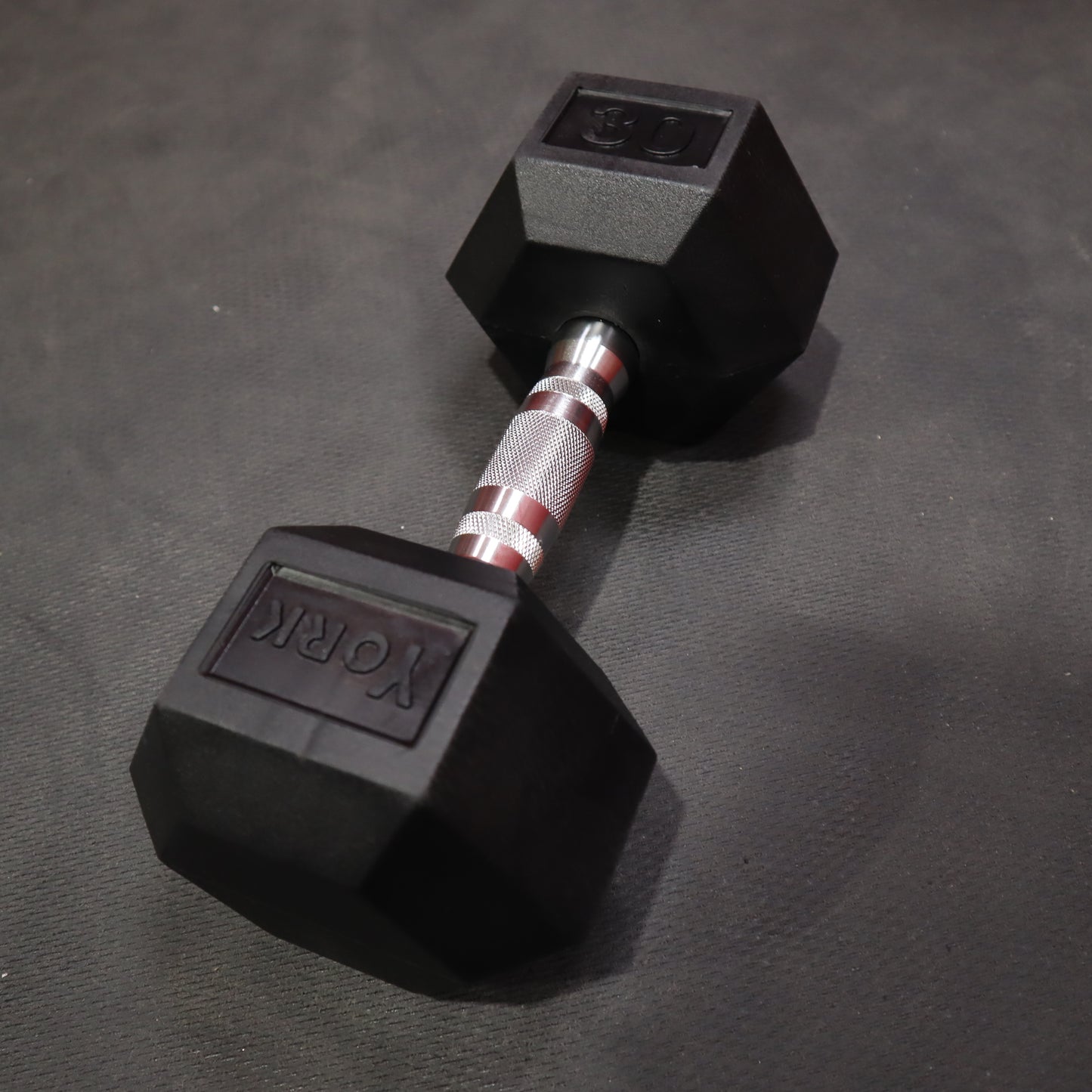 York Pro-Hex Rubber Dumbbells