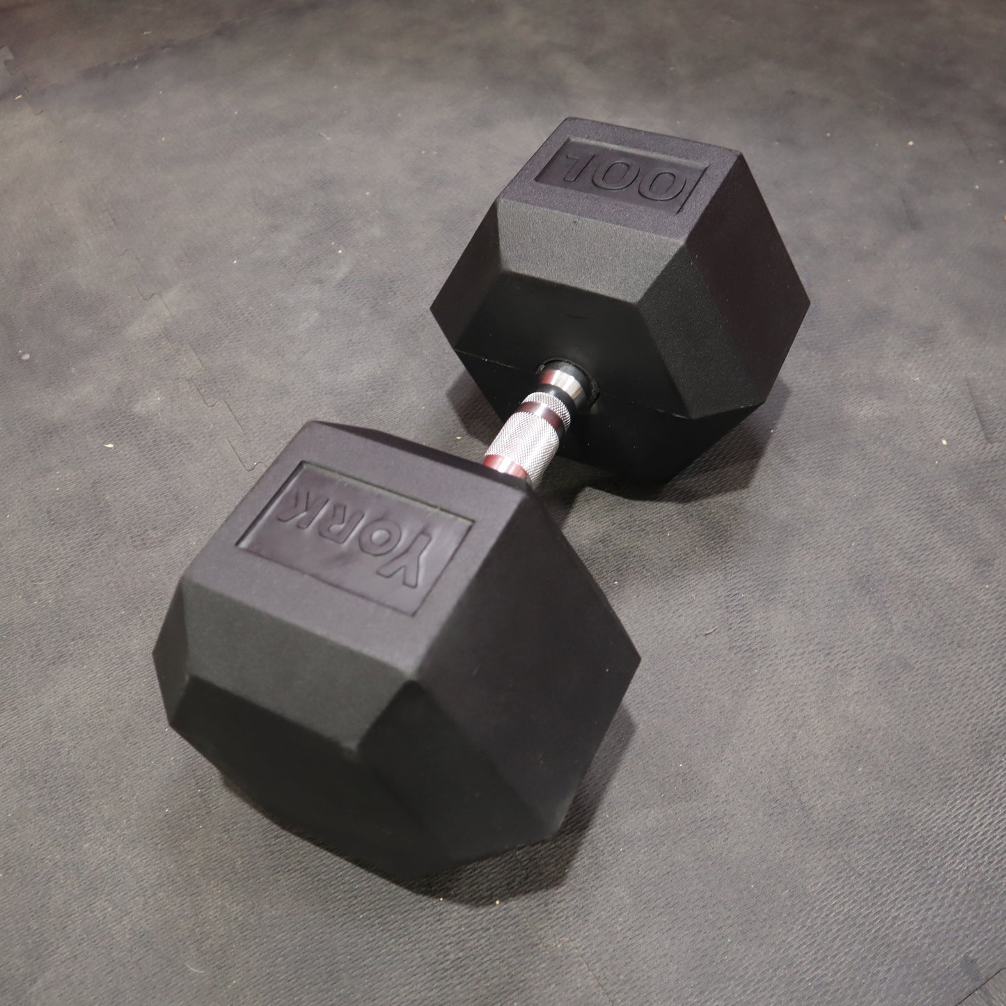 York Pro-Hex Rubber Dumbbells