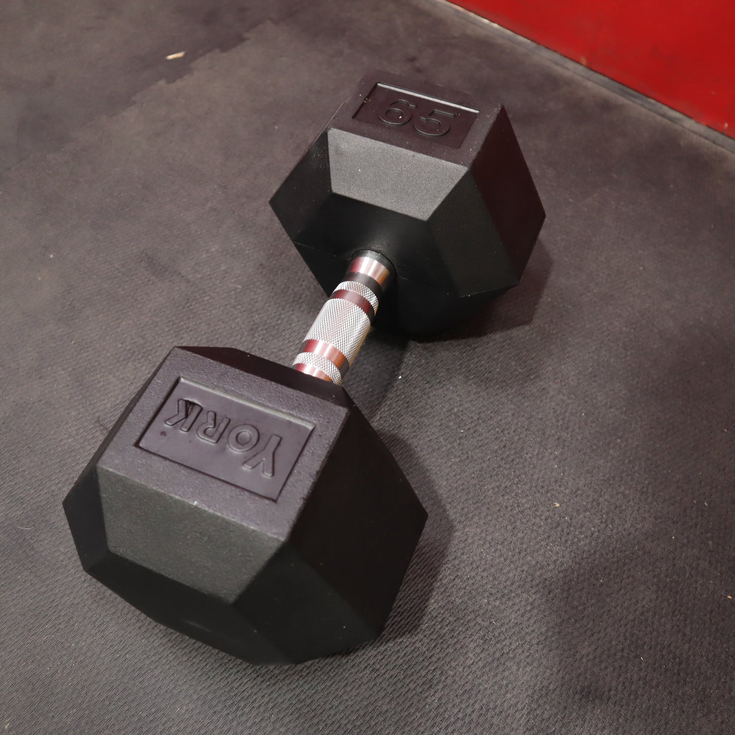 York Pro-Hex Rubber Dumbbells