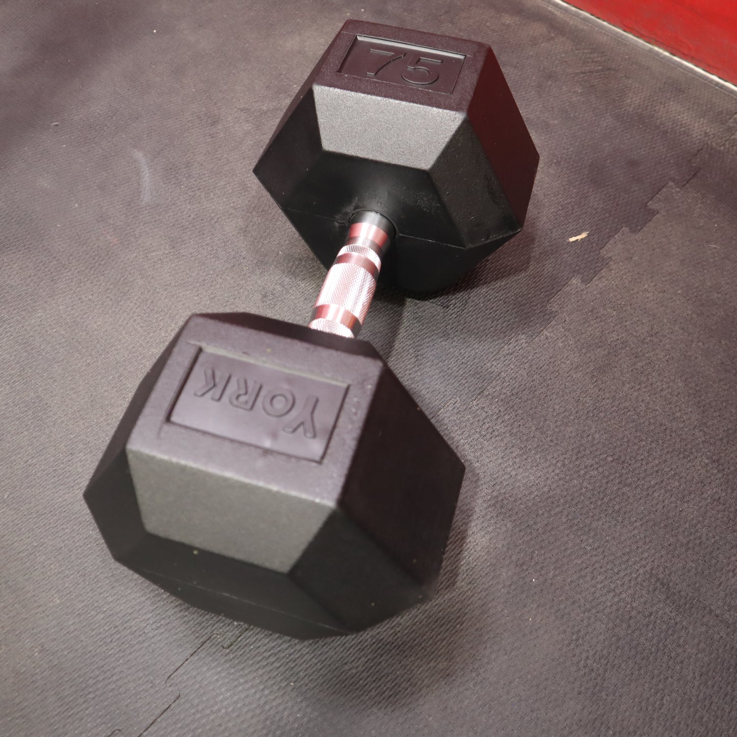 York Pro-Hex Rubber Dumbbells