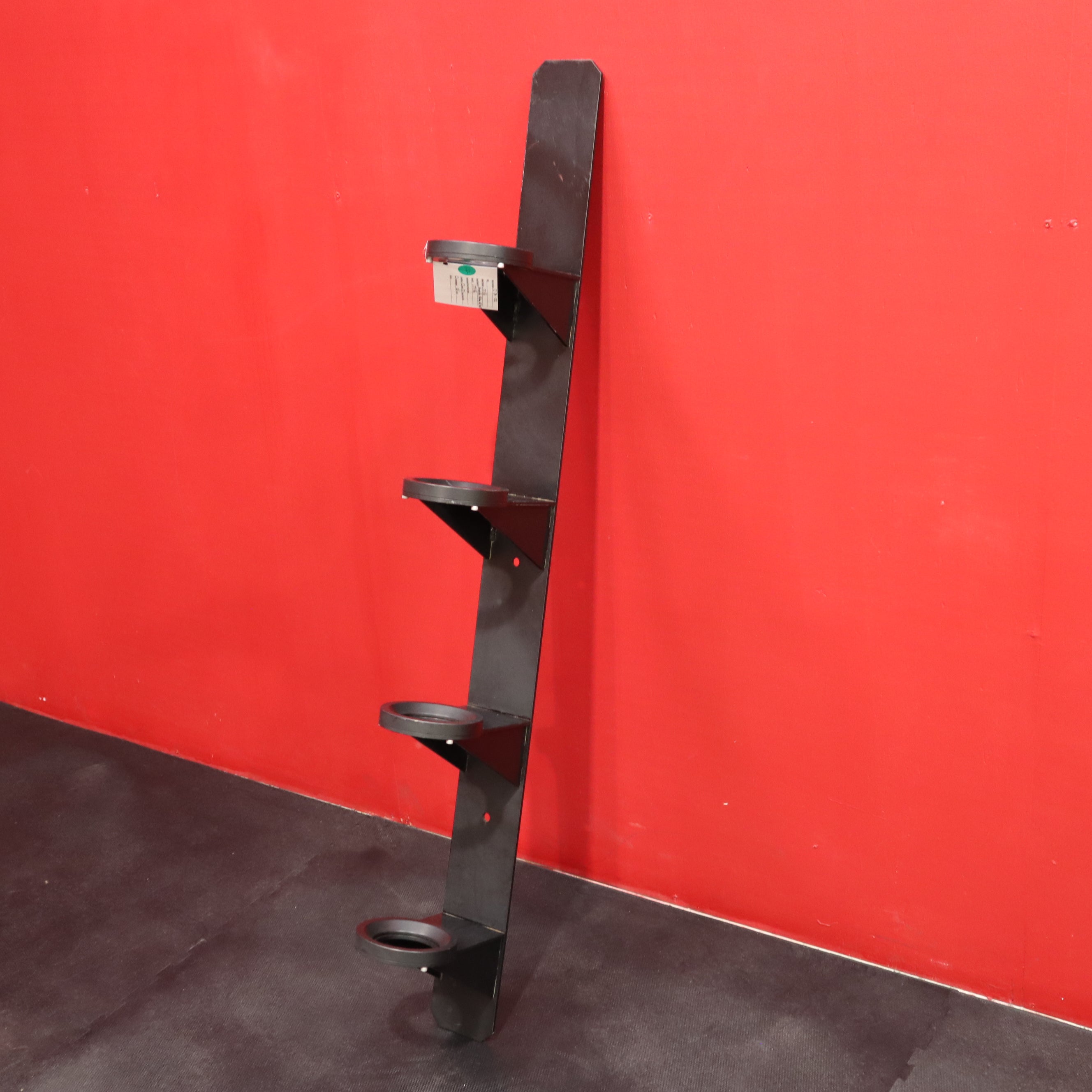 Vertical outlet kettlebell rack